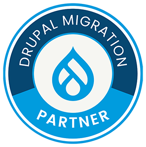 drupal association migration partner badge