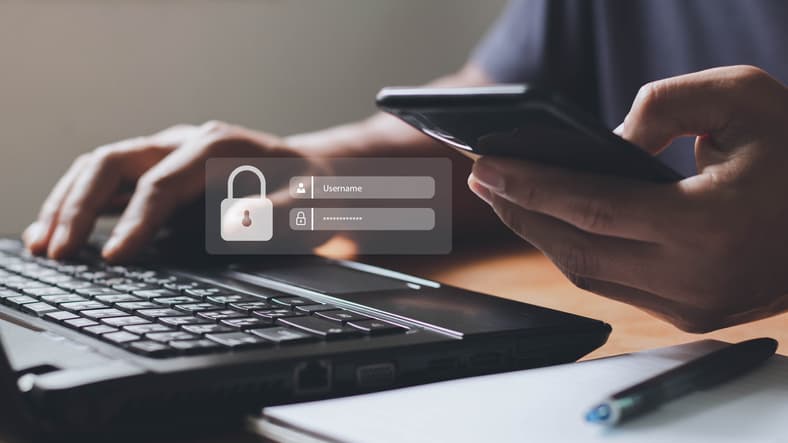 Logging into computer with phone
