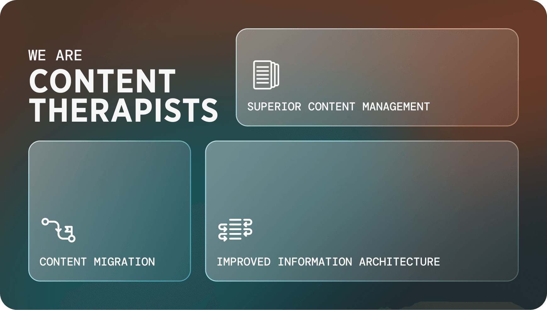 We are Content Therapists