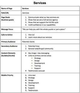 Page Table example