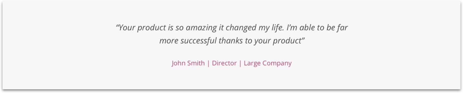 Customer Quote