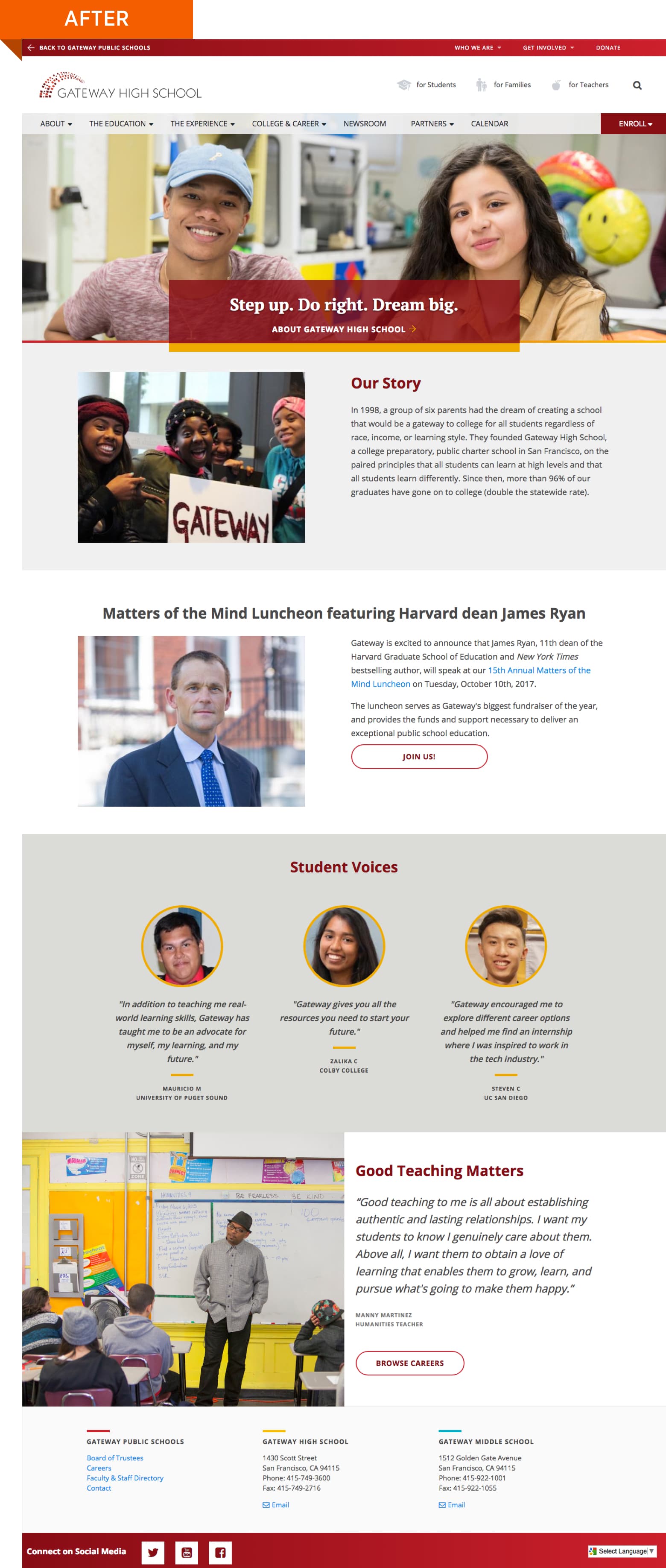 Gateway's Drupal 8 Homepage