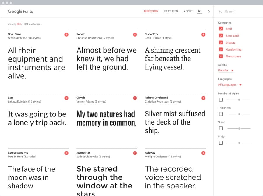 Google Fonts