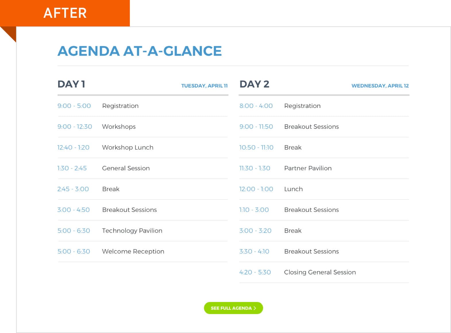 M17 Agenda After