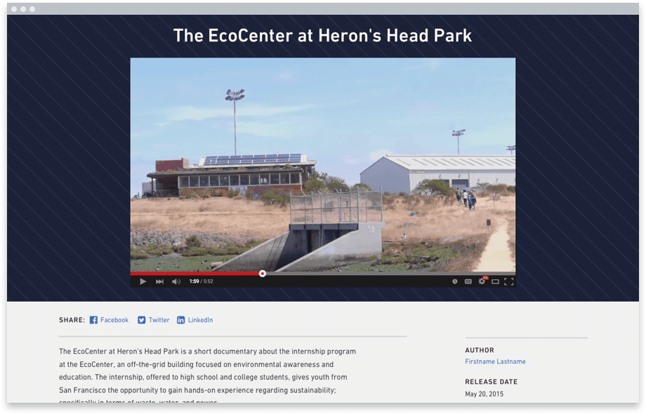 BAVC video page