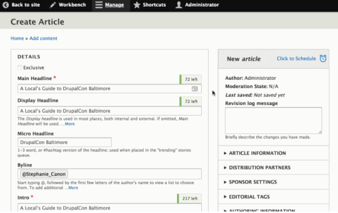 Customize Bylines Drupal WYSIWYG