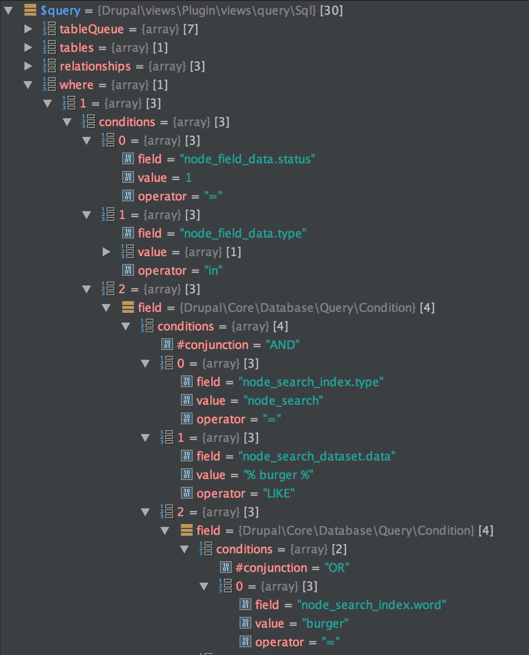 query object