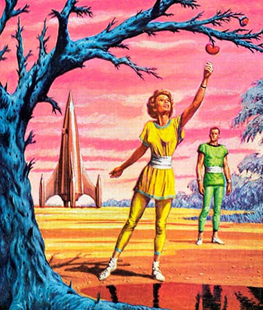 At Chatper Three we fly rocket ships to other planets to pick apples. What are you guys up to?