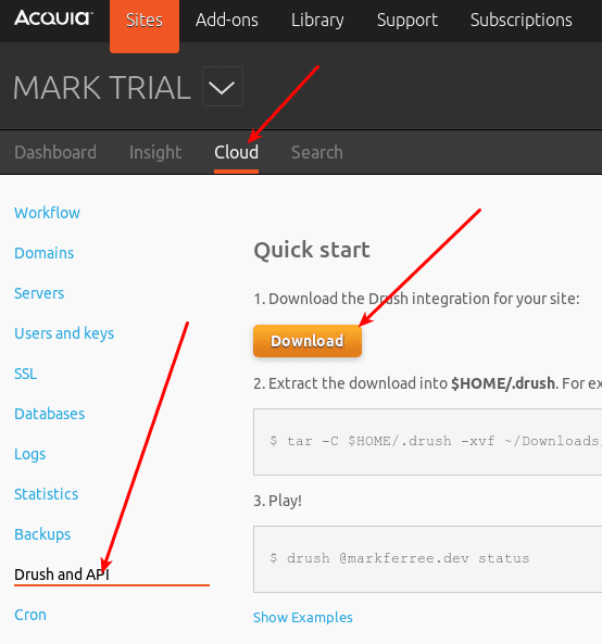 Acquia screenshot