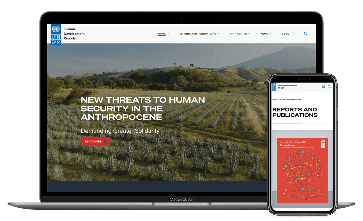 laptop and mobile of homepage