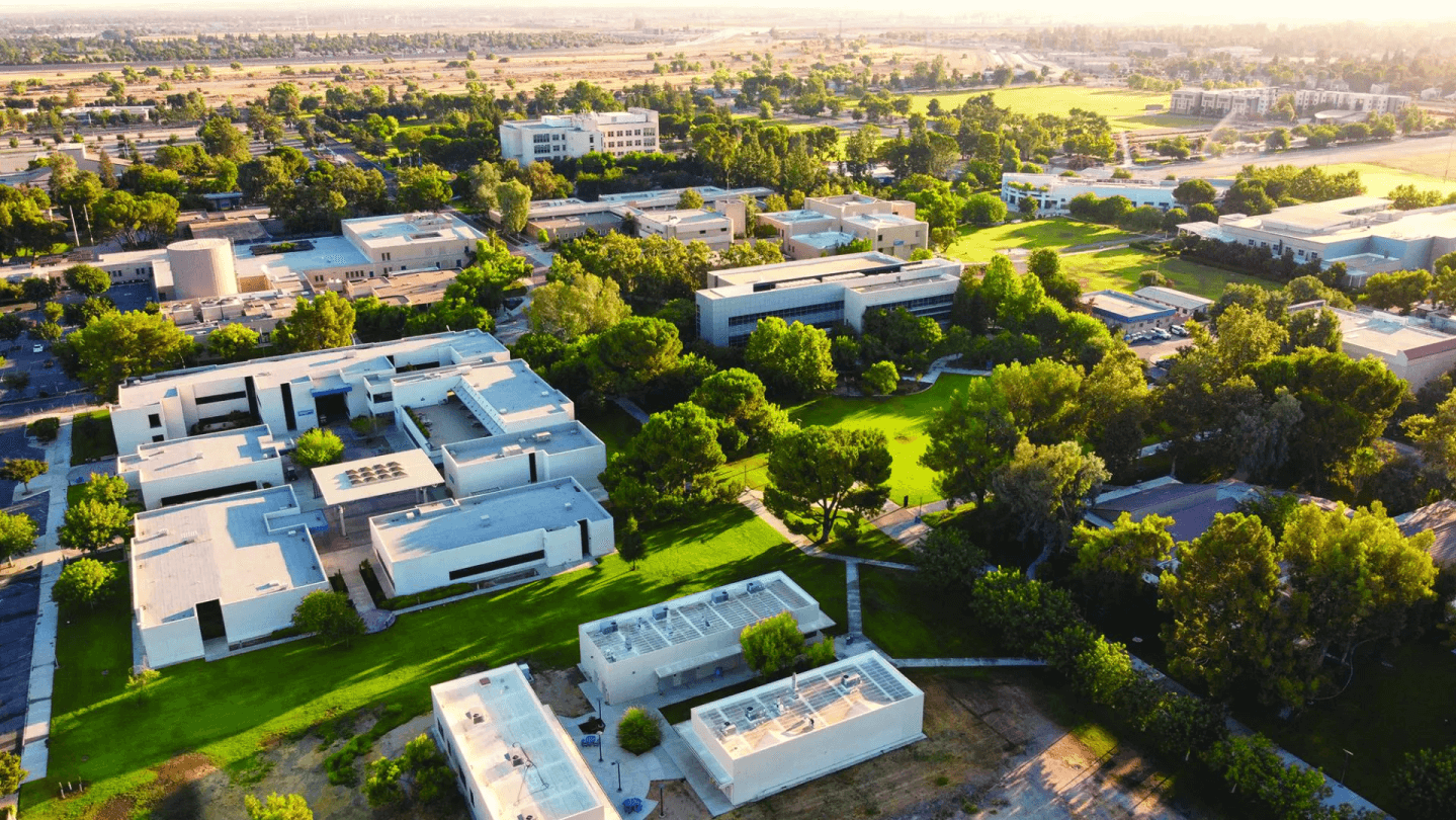 Aerial photo of Cal State Bakersfield